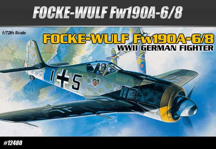 FOCKE-WULF FW190A-6/8 (1:72) Academy 12480 - FOCKE-WULF FW190A-6/8
