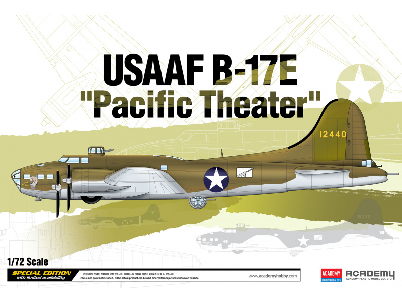 USAAF B-17E "Pacific Theater" (1:72) Academy 12533 - USAAF B-17E "Pacific Theater"