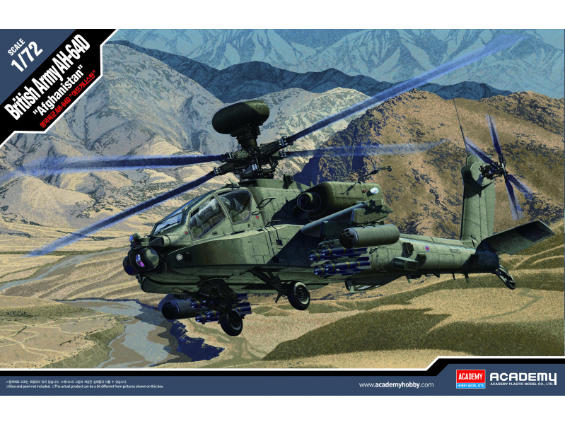 British Army AH-64 "Afghanistan" (1:72) Academy 12537 - British Army AH-64 "Afghanistan"