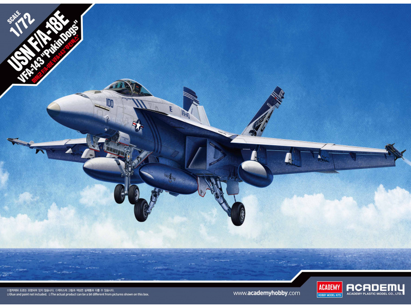 USN F/A-18E VFA-143 "PUKIN DOGS" (1:72) Academy 12547 - USN F/A-18E VFA-143 "PUKIN DOGS"
