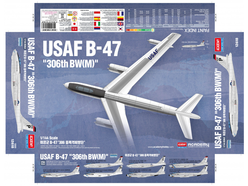 USAF B-47 (1:144) Academy 12618 - USAF B-47