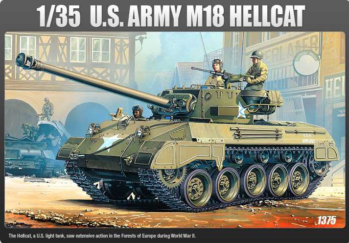 US ARMY M-18 HELLCAT (1:35) Academy 13255 - US ARMY M-18 HELLCAT