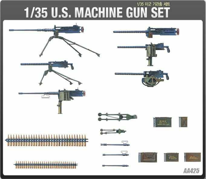 US MACHINE GUN SET (1:35) Academy 13262 - US MACHINE GUN SET
