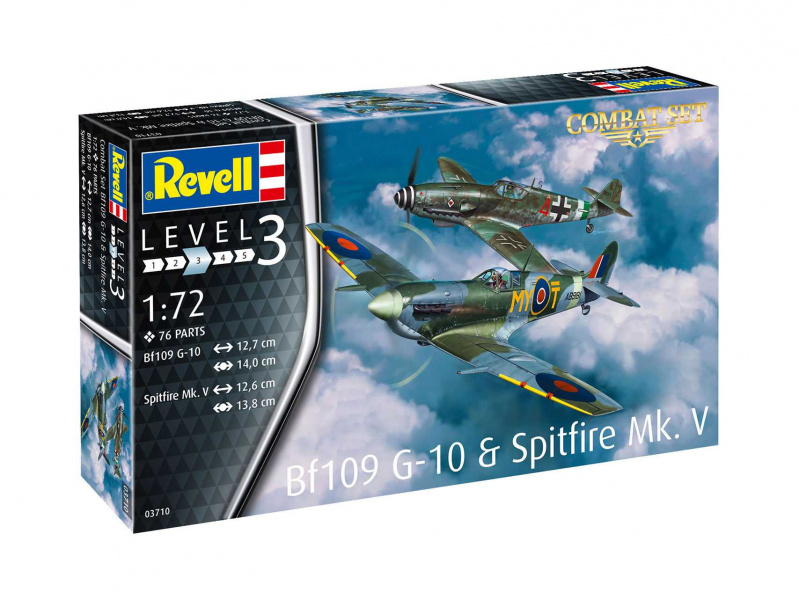 Bf109G-10 & Spitfire Mk.V (1:72) Revell 03710 - Bf109G-10 & Spitfire Mk.V