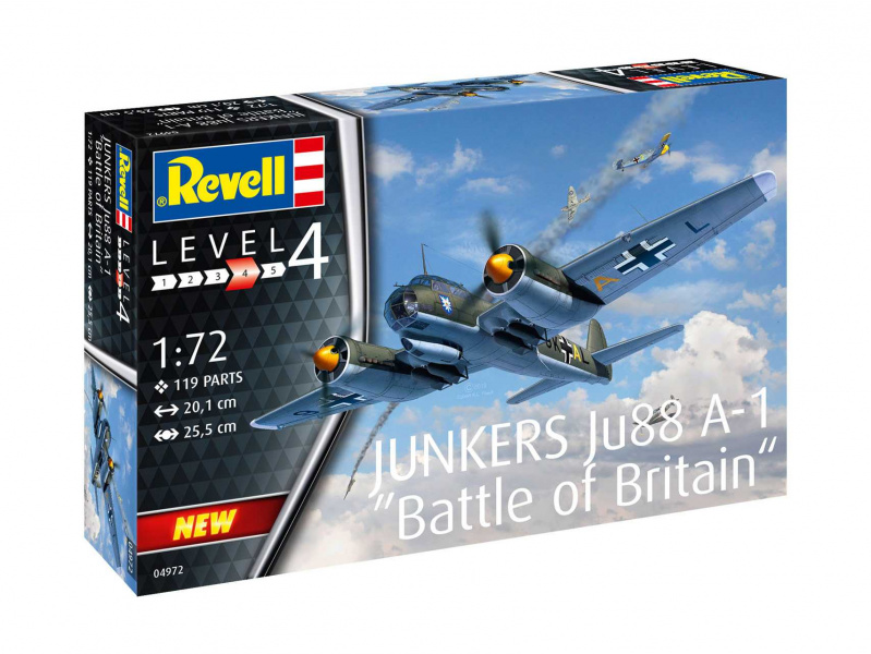 Junkers Ju88 A-1 Battle of Britain (1:72) Revell 04972 - Junkers Ju88 A-1 Battle of Britain