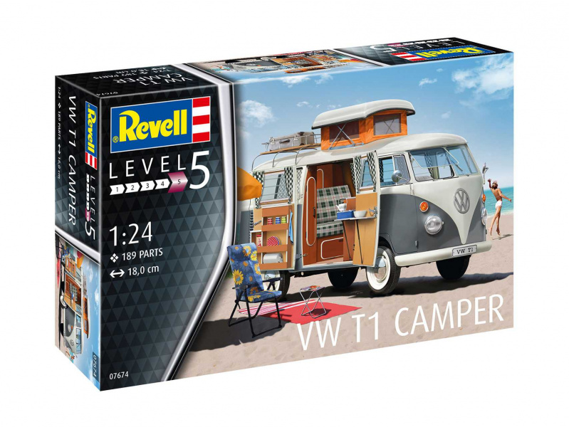 VW T1 Camper (1:24) Revell 07674 - VW T1 Camper