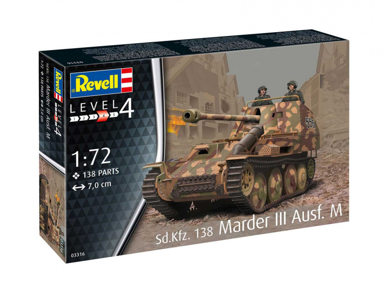 Sd. Kfz. 138 Marder III Ausf. M (1:72) Revell 03316 - Sd. Kfz. 138 Marder III Ausf. M