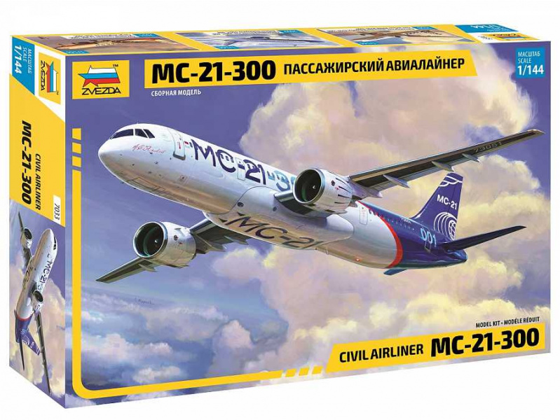 Civil Airliner MC-21-300 (1:144) Zvezda 7033 - Civil Airliner MC-21-300