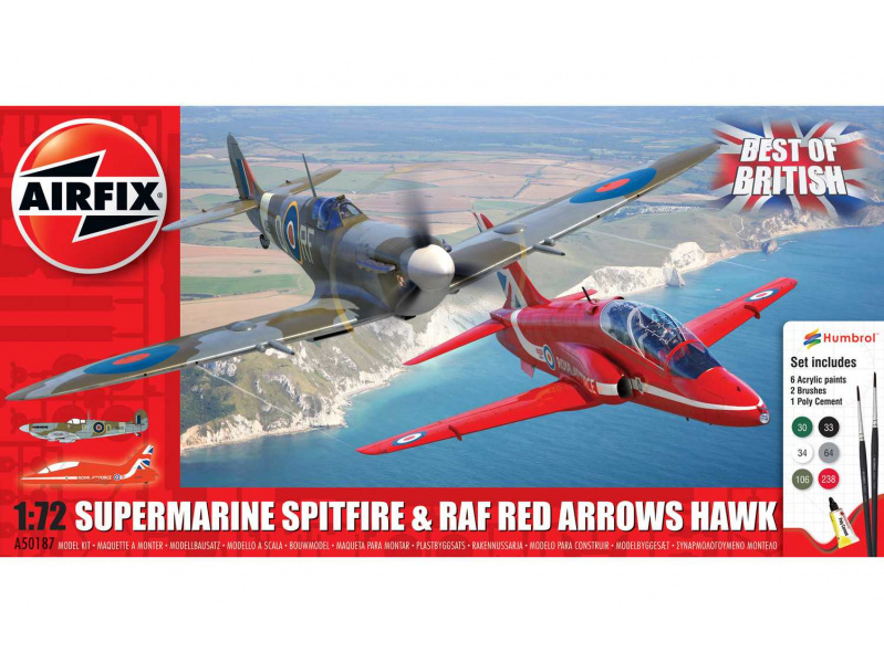 Best of British Spitfire and Hawk (1:72) Airfix A50187 - Best of British Spitfire and Hawk