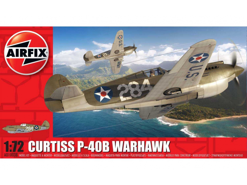 Curtiss P-40B Warhawk (1:72) Airfix A01003B - Curtiss P-40B Warhawk