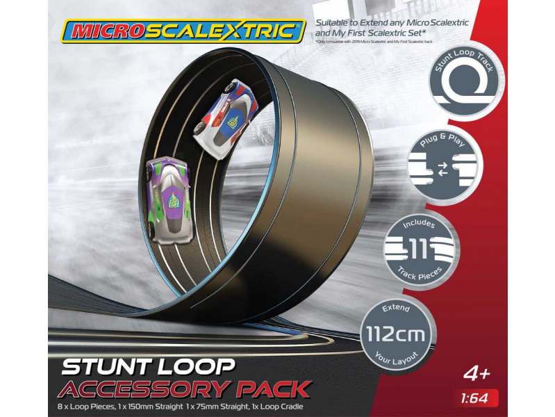 Rozšíření trati MICRO SCALEXTRIC G8046 - Track Stunt Extension Pack - Stunt Loop Scalextric G8046 - Rozšíření trati MICRO SCALEXTRIC G8046 - Track Stunt Extension Pack - Stunt Loop
