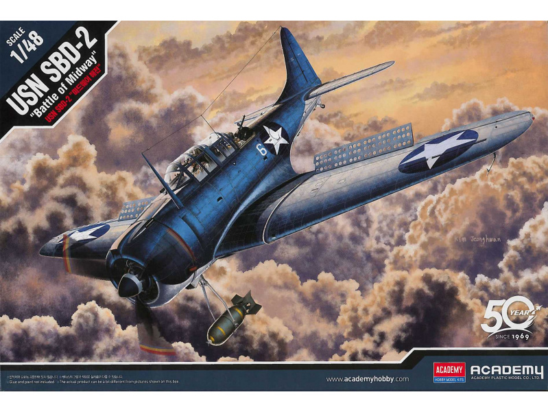 USN SBD-2 "Midway" (1:48) Academy 12335 - USN SBD-2 "Midway"