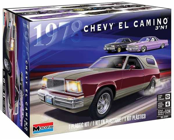 '78 Chevy® El Camino® 3 in 1 (1:24) Monogram 4491 - '78 Chevy® El Camino® 3 in 1