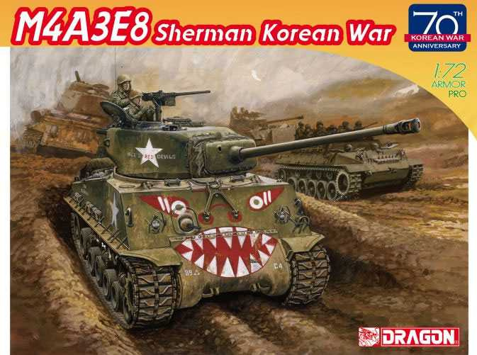 M4A3E8 SHERMAN Korean War (70th Anniversary) (1:72) Dragon 7570 - M4A3E8 SHERMAN Korean War (70th Anniversary)