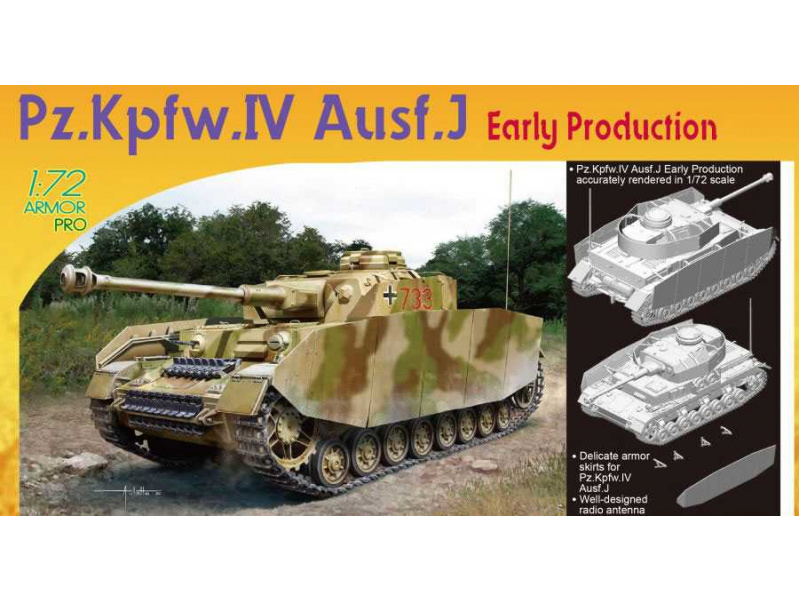 Pz.Kpfw.IV Ausf.J Early Production (1:72) Dragon 7409 - Pz.Kpfw.IV Ausf.J Early Production