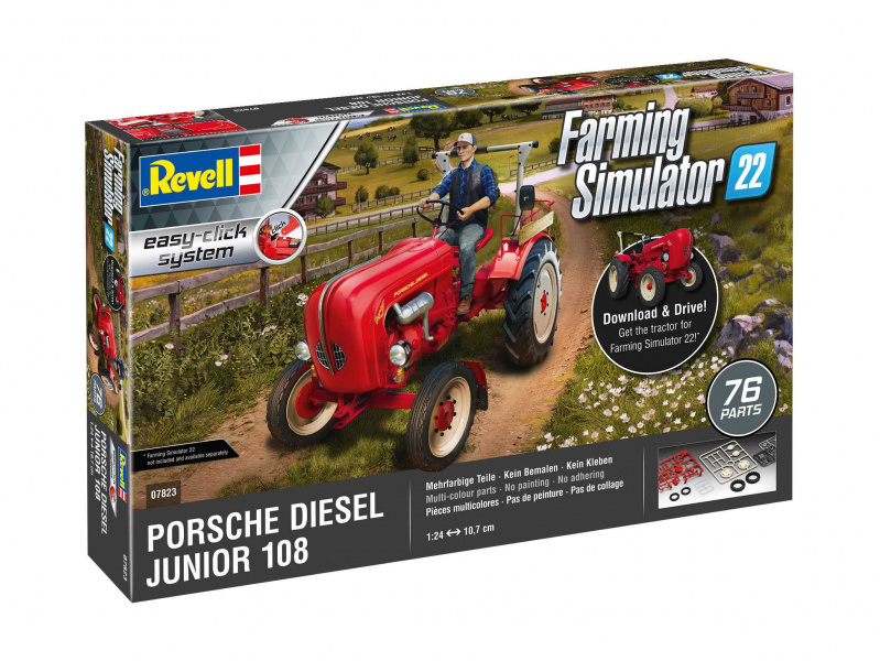 Porsche Junior 108 (Farming Simulator Edition) (1:24) Revell 07823 - Porsche Junior 108 (Farming Simulator Edition)