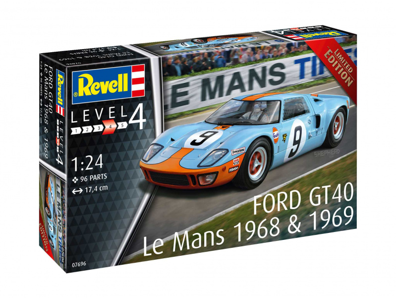 Ford GT 40 Le Mans 1968 (1:24) Revell 07696 - Ford GT 40 Le Mans 1968