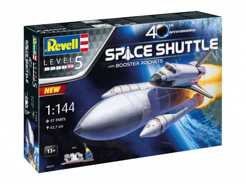 Space Shuttle & Booster Rockets - 40th Anniversary (1:144) Revell 05674 - Space Shuttle & Booster Rockets - 40th Anniversary