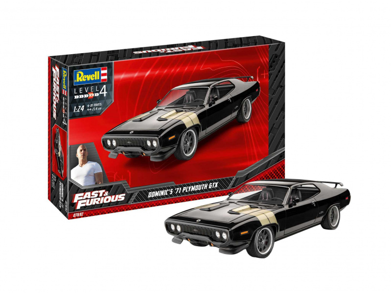 Fast & Furious - Dominics 1971 Plymouth GTX (1:24) Revell 67692 - Fast & Furious - Dominics 1971 Plymouth GTX