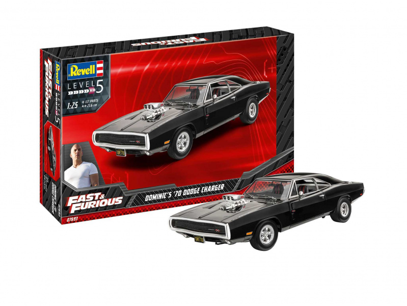 Fast & Furious - Dominics 1970 Dodge Charger (1:25) Revell 67693 - Fast & Furious - Dominics 1970 Dodge Charger