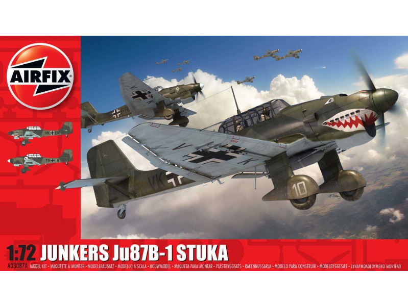 Junkers Ju87 B-1 Stuka (1:72) Airfix A03087A - Junkers Ju87 B-1 Stuka