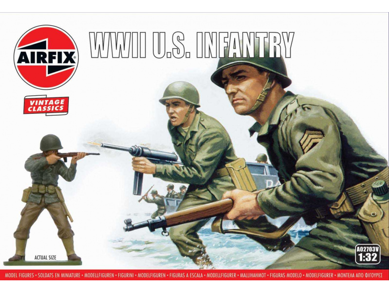 WWII U.S. Infantry (1:32) Airfix A02703V - WWII U.S. Infantry