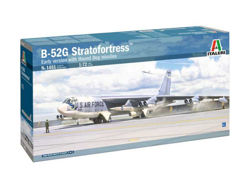 B-52G Stratofortress Early version with Hound Dog Missiles (1:72) Italeri 1451 - B-52G Stratofortress Early version with Hound Dog Missiles
