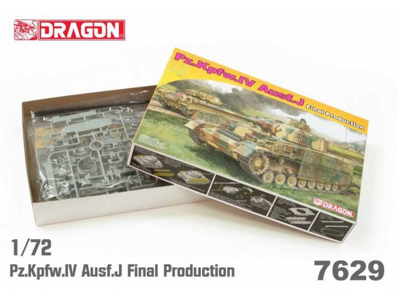 Pz.Kpfw.IV Ausf.J Final Production (1:72) Dragon 7629 - Pz.Kpfw.IV Ausf.J Final Production