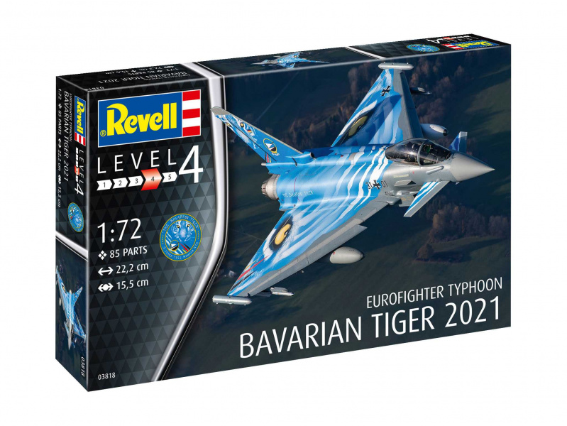 Eurofighter Typhoon "Bavarian Tiger 2021" (1:72) Revell 03818 - Eurofighter Typhoon "Bavarian Tiger 2021"