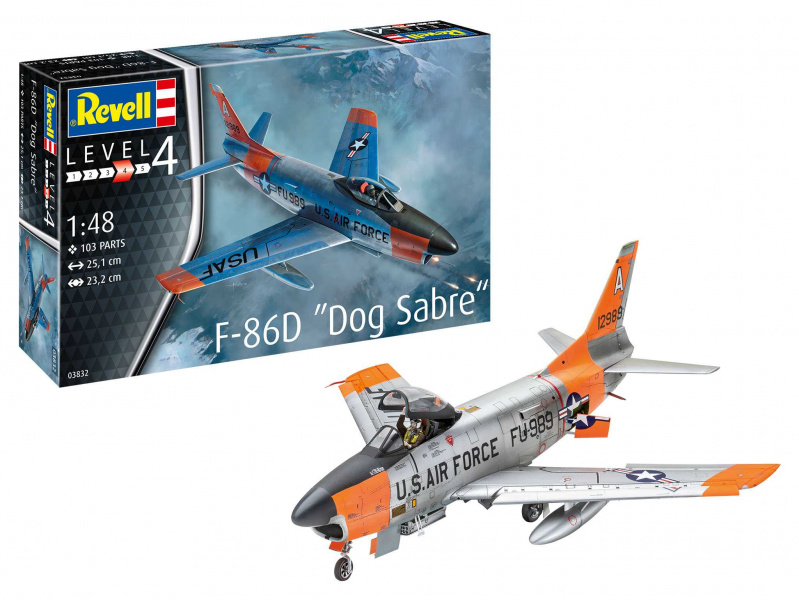 F-86D Dog Sabre (1:48) Revell 63832 - F-86D Dog Sabre