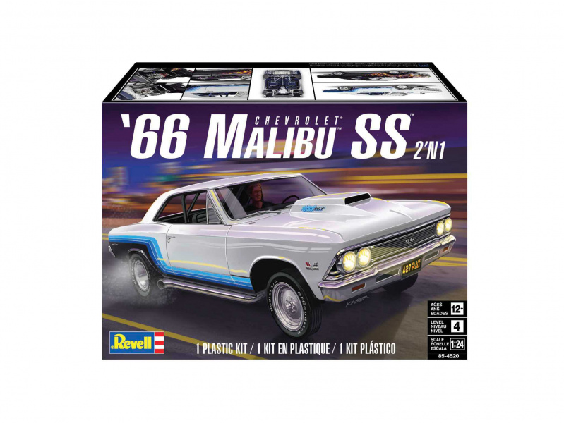 1966 Malibu SS (1:24) Monogram 4520 - 1966 Malibu SS