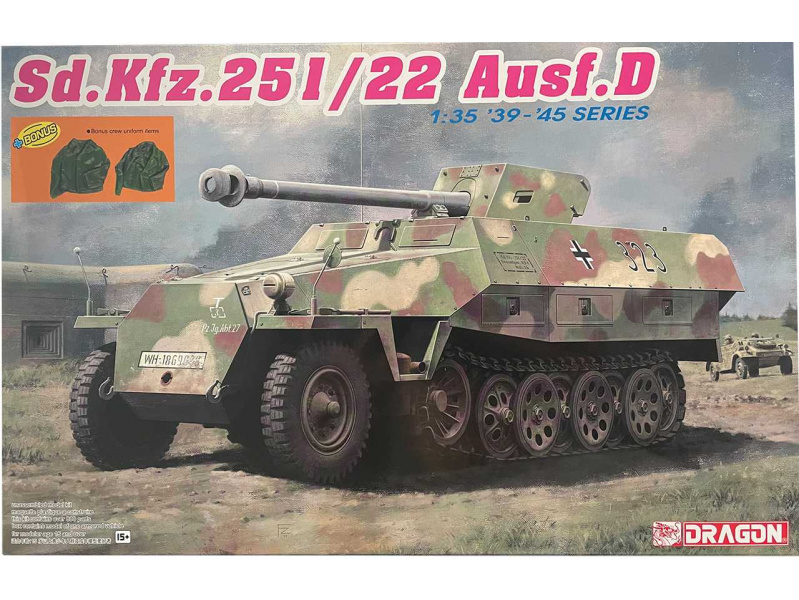 Sd.Kfz.251/22 Ausf.D w/7.5cm PaK 40 (1:35) Dragon 6963 - Sd.Kfz.251/22 Ausf.D w/7.5cm PaK 40