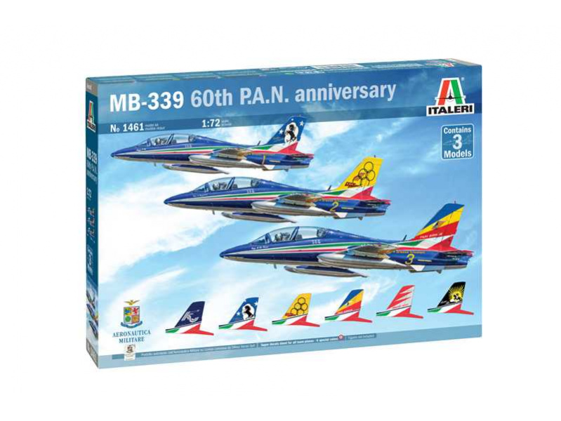Macchi MB 339 P.A.N. 60th Anniversary Special Livery (1:72) Italeri 1461 - Macchi MB 339 P.A.N. 60th Anniversary Special Livery