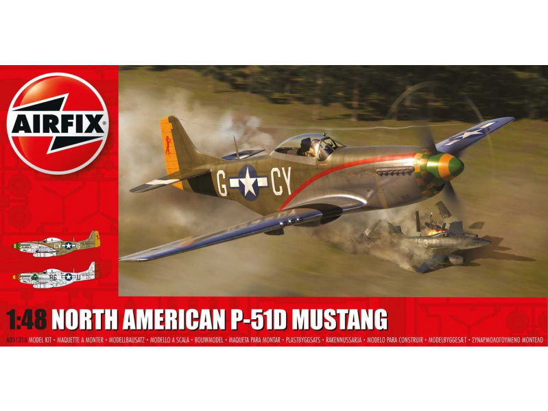 North American P-51D Mustang (1:48) Airfix A05131A - North American P-51D Mustang