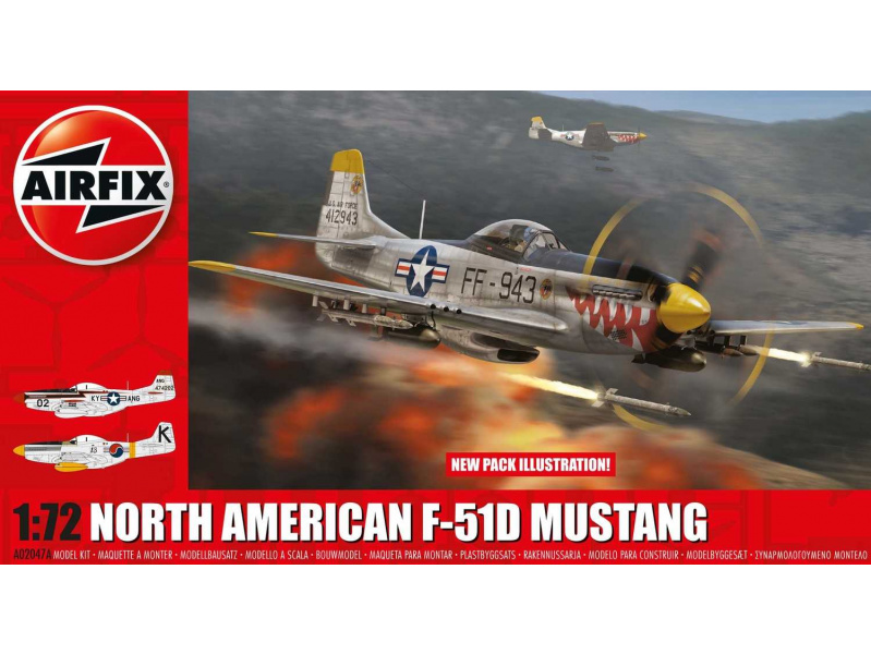 North American F-51D Mustang (1:72) Airfix A02047A - North American F-51D Mustang