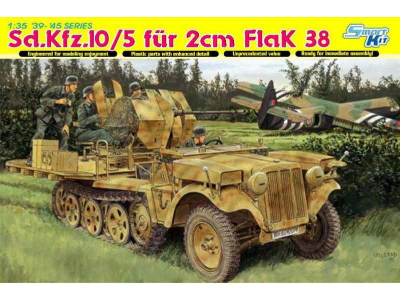 Sd.Kfz.10/5 für 2cm Flak 38 (SMART KIT) (1:35) Dragon 6676 - Sd.Kfz.10/5 für 2cm Flak 38 (SMART KIT)