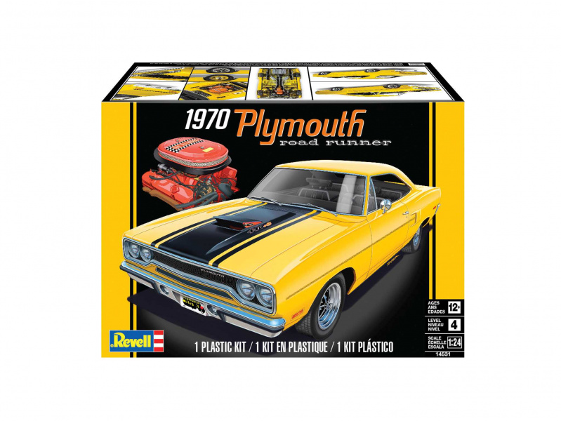 1970 Plymouth Roadrunner (1:24) Monogram 4531 - 1970 Plymouth Roadrunner