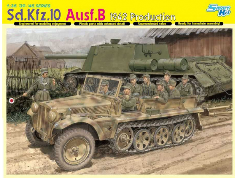 SD.KFZ.10 AUSF.B 1942 PRODUCTION (SMART KIT) (1:35) Dragon 6731 - SD.KFZ.10 AUSF.B 1942 PRODUCTION (SMART KIT)