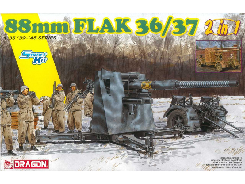 88mm FlaK 36/37 (2 in 1) (1:35) Dragon 6923 - 88mm FlaK 36/37 (2 in 1)