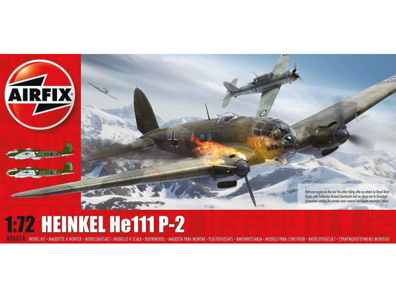 Heinkel HEIII P2 (1:72) - nová forma(1:72) Airfix A06014 - Heinkel HEIII P2 (1:72) - nová forma