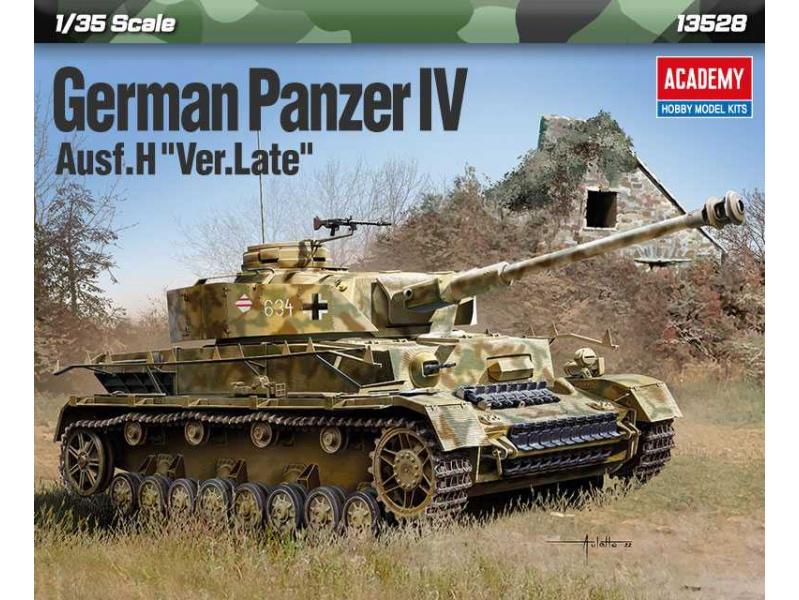 German Panzer IV Ausf.H "Ver.Late" (1:35) Academy 13528 - German Panzer IV Ausf.H "Ver.Late"