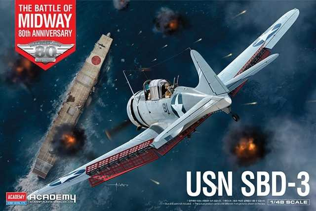 USN SBD-3 Battle of Midway (1:48) Academy 12345 - USN SBD-3 Battle of Midway