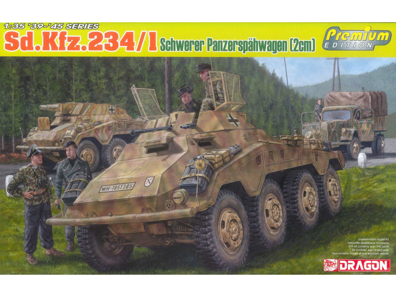 Sd.Kfz.234/1 schwerer Panzerspähwagen (2cm) (1:35) Dragon 6879 - Sd.Kfz.234/1 schwerer Panzerspähwagen (2cm)