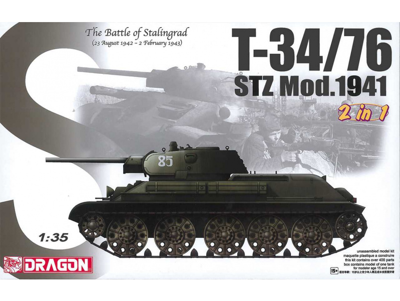 T-34/76 STZ MOD.1941 (1:35) Dragon 6448 - T-34/76 STZ MOD.1941