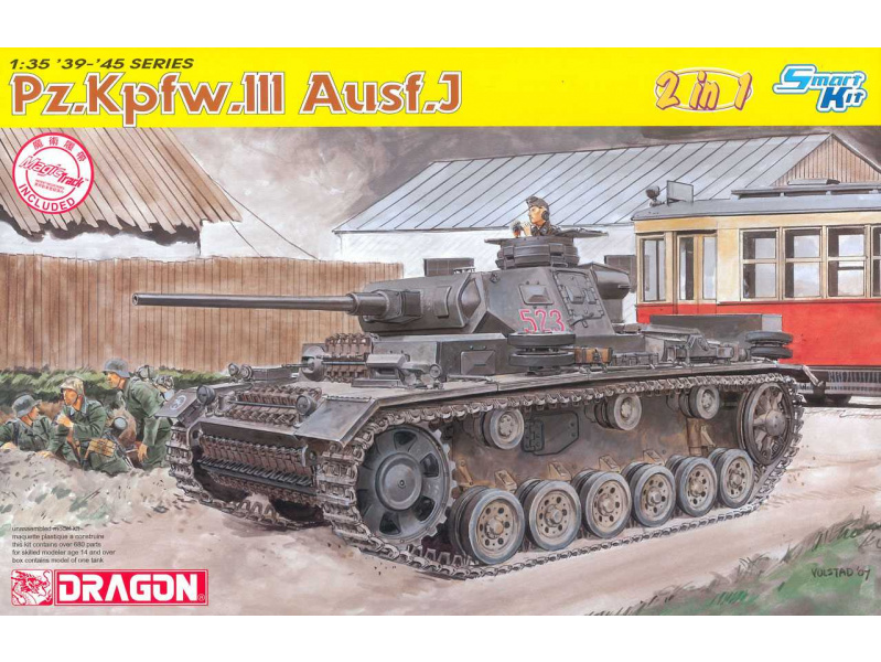 Pz.Kpfw.III Ausf.J (2 IN 1) (SMART KIT) (1:35) Dragon 6394 - Pz.Kpfw.III Ausf.J (2 IN 1) (SMART KIT)