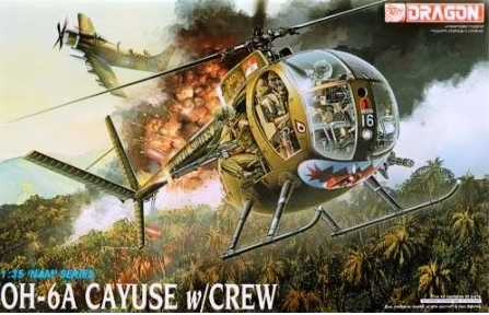 OH-6A CAYUSE w/CREW (1:35) Dragon 3310 - OH-6A CAYUSE w/CREW