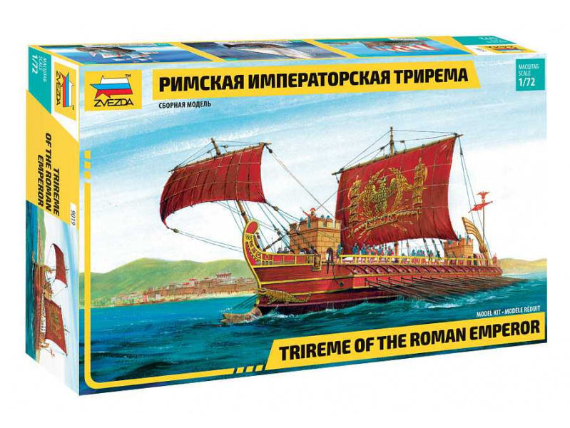 Model Kit loď 9019 – Trireme of the Roman Emperor (1:72)(1:72) Zvezda 9019 - Model Kit loď 9019 – Trireme of the Roman Emperor (1:72)