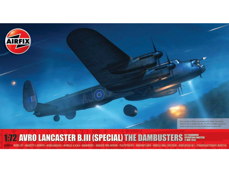 Avro Lancaster B.III (SPECIAL) 'THE DAMBUSTERS' (1:72) Airfix A09007A - Avro Lancaster B.III (SPECIAL) 'THE DAMBUSTERS'