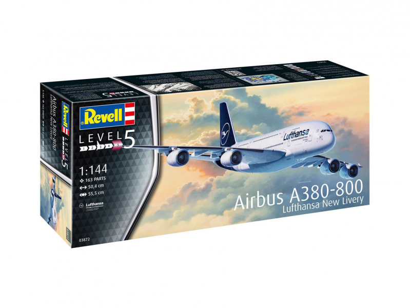 Airbus A380-800 Lufthansa New Livery (1:144) Revell 03872 - Airbus A380-800 Lufthansa New Livery
