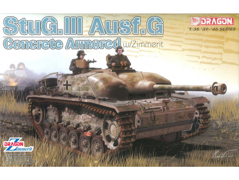 StuG.III Ausf.G Concrete Armored w/Zimmerit (1:35) Dragon 6891 - StuG.III Ausf.G Concrete Armored w/Zimmerit